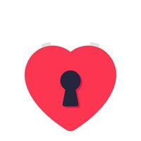 design of secret love, flat icon vector