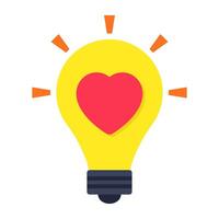 An icon design of love idea vector