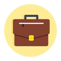 A colored design icon of suitcase vector