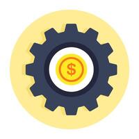 A beautiful design icon of dollar Setting vector