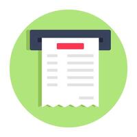 A colored design icon of invoice vector