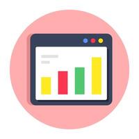 Modern design icon of web graph vector