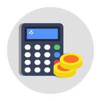 An icon design of calculator vector