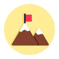 A trendy design icon of missions accomplished vector