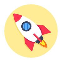 A beautiful design icon of startup vector