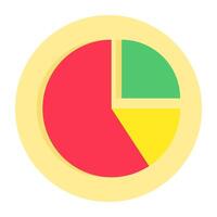 Modern design icon of pie graph vector