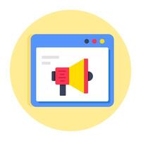 An icon design of web Promotion vector