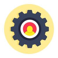 Premium design icon of user Setting vector