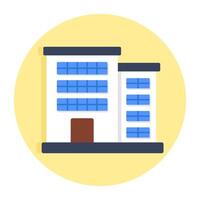 A beautiful design icon of building vector