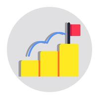 Modern design icon of career ladder vector