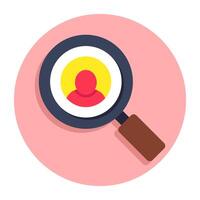 A trendy design icon of search user vector