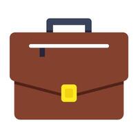 A colored design icon of suitcase vector