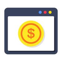 Premium design icon business website coin vector