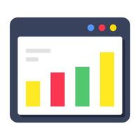 Modern design icon of web graph vector