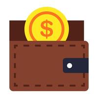 A trendy design icon of wallet vector