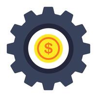 A beautiful design icon of dollar Setting vector