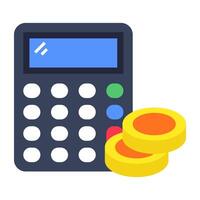 An icon design of calculator vector