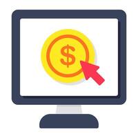 Perfect design icon of pay per click vector