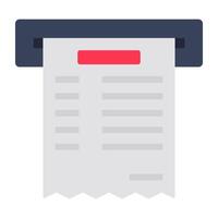 A colored design icon of invoice vector