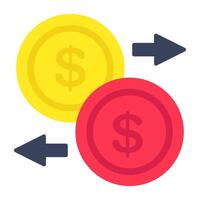 A trendy design icon of fast money vector