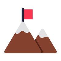 A trendy design icon of missions accomplished vector