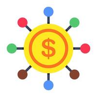 Premium design icon of digital Dollar vector