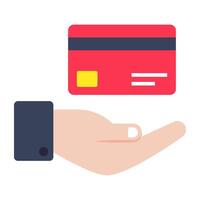 Creative design icon of card care vector