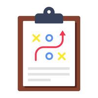 Premium design icon of strategy vector