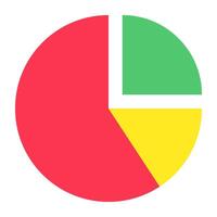 Modern design icon of pie graph vector