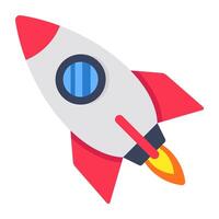 A beautiful design icon of startup vector