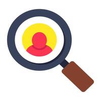 A trendy design icon of search user vector