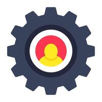 Premium design icon of user Setting vector