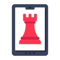 A beautiful design icon of mobile strategy vector