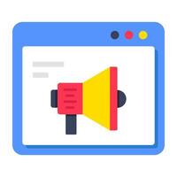 An icon design of web Promotion vector