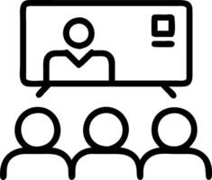 Group presentation with a digital projector soft business background with copy space vector