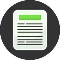 Writing Flat Grey Circle Style Icon vector
