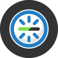 Update Flat Grey Circle Style Icon vector