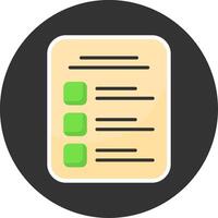 Task List Flat Grey Circle Style Icon vector
