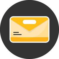 Email Flat Grey Circle Style Icon vector