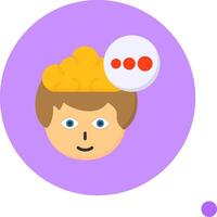Loading Flat Long Shadow Style Icon vector
