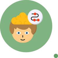 Strategy Flat Long Shadow Style Icon vector