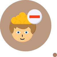 Remove Flat Long Shadow Style Icon vector
