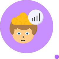 Signal strength Flat Long Shadow Style Icon vector