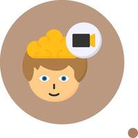 Camera Flat Long Shadow Style Icon vector