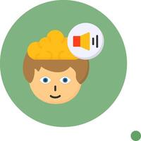 Volume Flat Long Shadow Style Icon vector