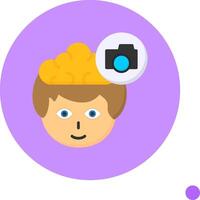 Camera Flat Long Shadow Style Icon vector