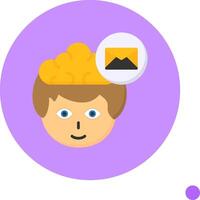Mail Flat Long Shadow Style Icon vector
