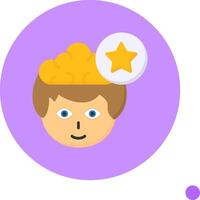 Favorite Flat Long Shadow Style Icon vector