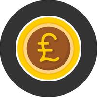 Italian Lira Sign Flat Grey Circle Style Icon vector