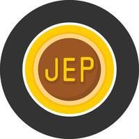 Jersey Pound Sign Flat Grey Circle Style Icon vector